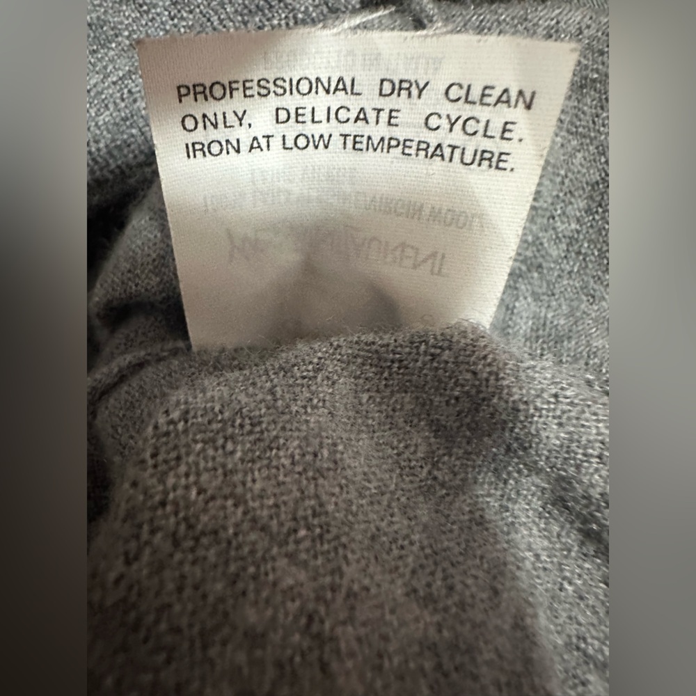 Yves Saint Laurent Gray Button-Up Vest size L - Picture 10 of 10